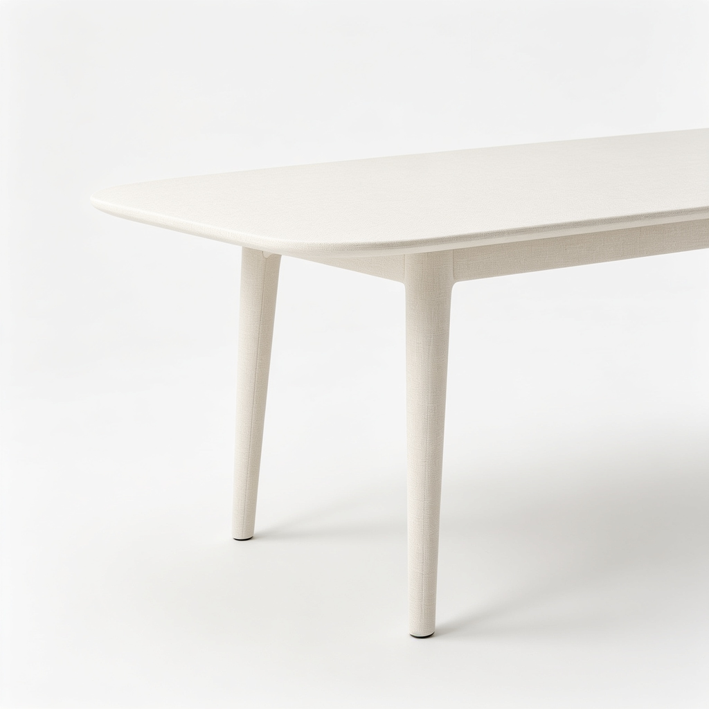 Skorix East West Furniture NDT-LWH-T Norden Mid-Century Modern Dining Table - a Rectangle Dining Table Top with Dropleaf & Stylish Legs, 30x48 Inch, Linen White