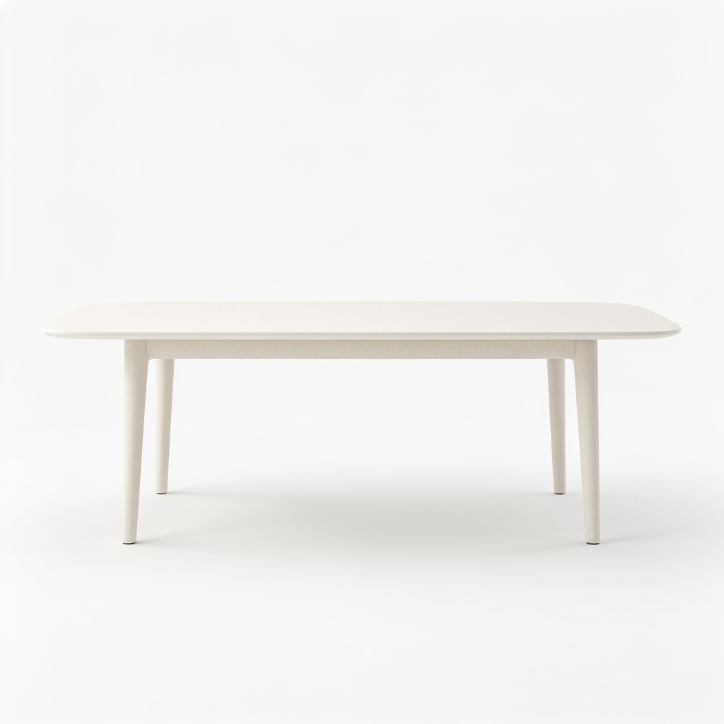 Skorix East West Furniture NDT-LWH-T Norden Mid-Century Modern Dining Table - a Rectangle Dining Table Top with Dropleaf & Stylish Legs, 30x48 Inch, Linen White