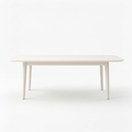 Skorix East West Furniture NDT-LWH-T Norden Mid-Century Modern Dining Table - a Rectangle Dining Table Top with Dropleaf & Stylish Legs, 30x48 Inch, Linen White