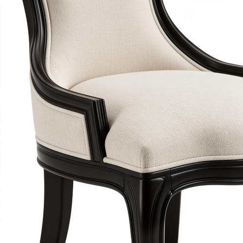 Skorix East West Furniture VAC-BLK-W Vancouver Dining Room Chairs - Slat Back Wood Seat Chairs, Set of 2, Oak